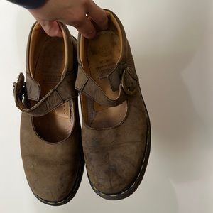 Vintage brown Doc Martens Mary Janes